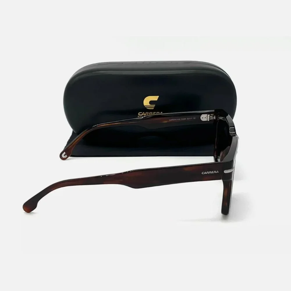 CARRERA Brown Horn / Gray 52mm Sunglasses